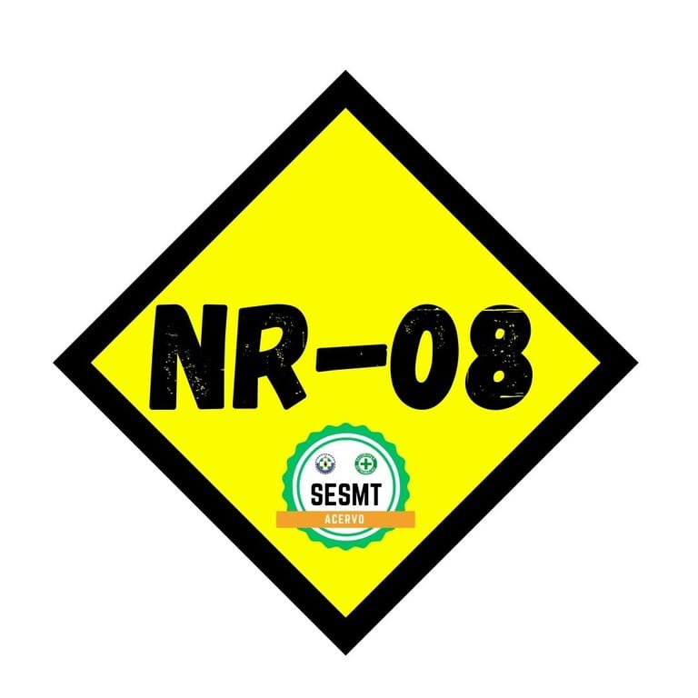 Placa visual da NR-08