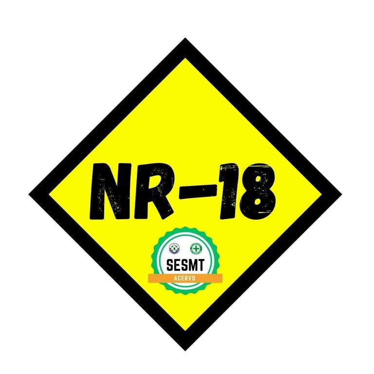 Placa visual da NR-18