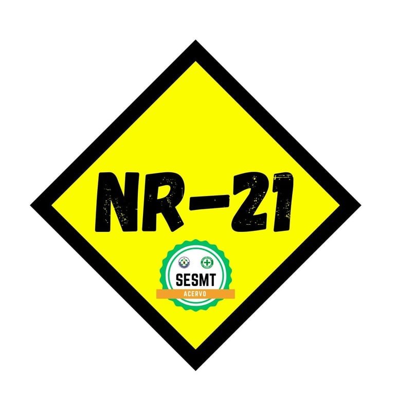 Placa visual da NR-21