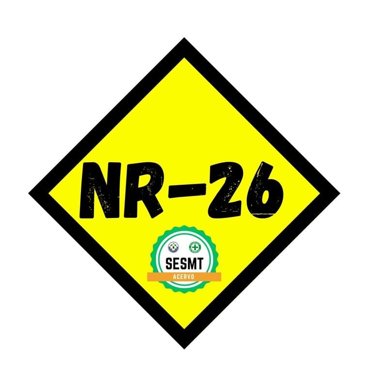 Placa visual da NR-26