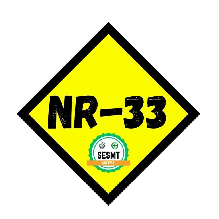 Placa visual da NR-33