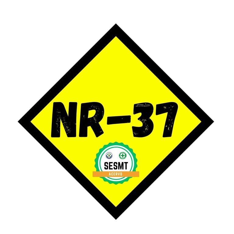 Placa visual da NR-37
