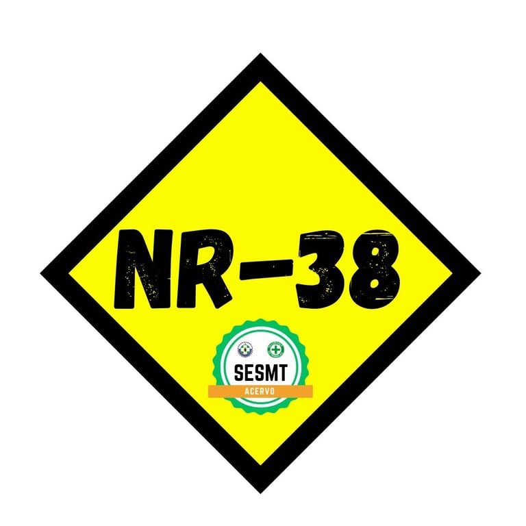 Placa visual da NR-38